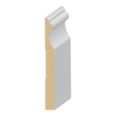 Classic Beaded MDF Baseboard 9/16&quot; x 5-7/16&quot; x 16 feet