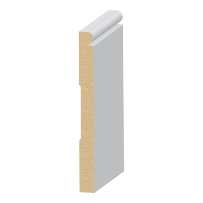 Contemporary MDF Baseboard 1/2&quot; x 5-1/4&quot;  x 16 feet