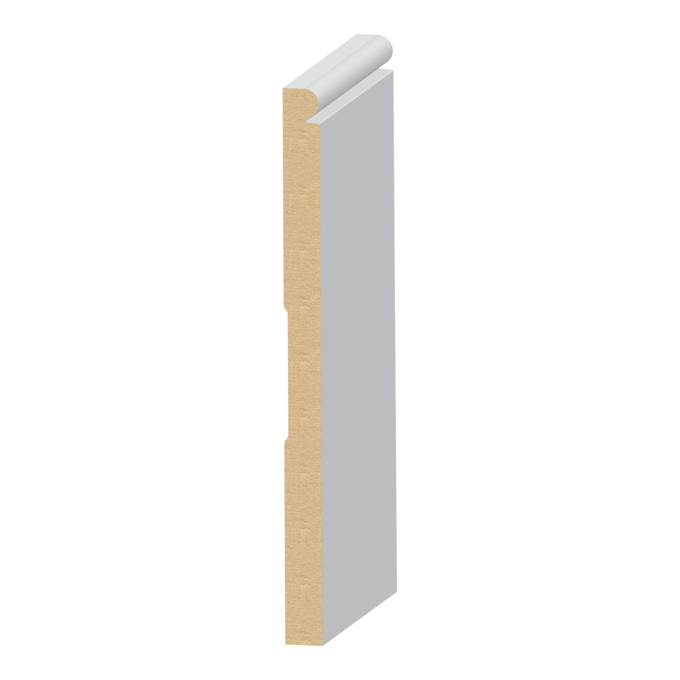 Contemporary MDF Baseboard 1/2&quot; x 7-1/4&quot;