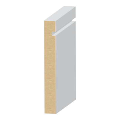 S4S Notched Modern MDF Baseboard 9/16&quot; x 4-1/2&quot;