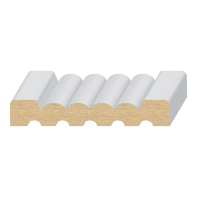 5-Flute &amp; Reed MDF Casing 9/16&quot; x 3-3/8&quot;