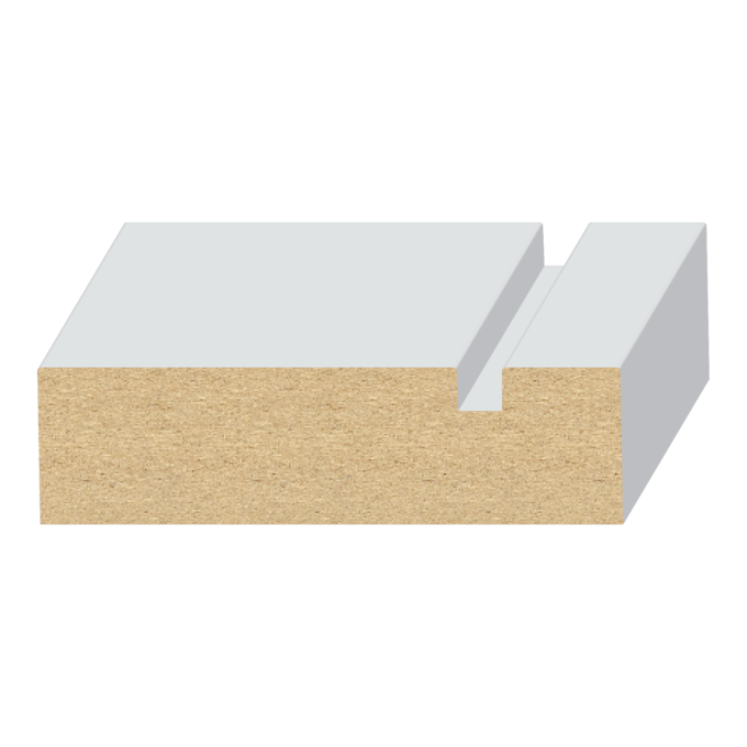 S4S Notched Modern MDF Casing 11/16&quot; x 2-1/2&quot;