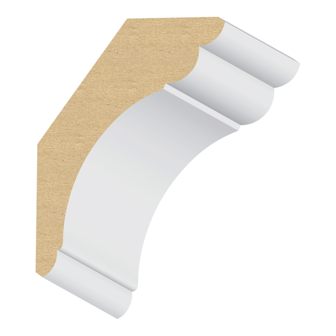 Cornice MDF Crown 1-3/16&quot; x 4-1/4&quot; x 16 feet