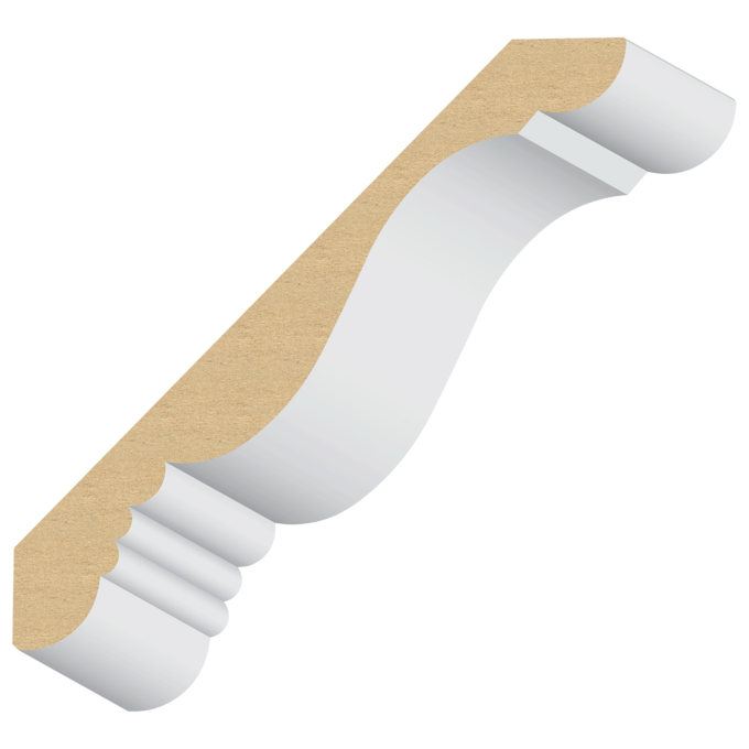 Charleston MDF Crown 1&quot; x 8&quot; x 16 feet