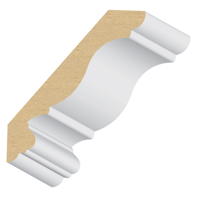 Rafael MDF Crown 3/4&quot; x 4-5/8&quot; x 16 feet