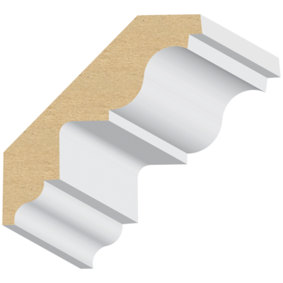 Dentil Ready MDF Crown 3/4&quot; x 3-3/4&quot; x 16 feet