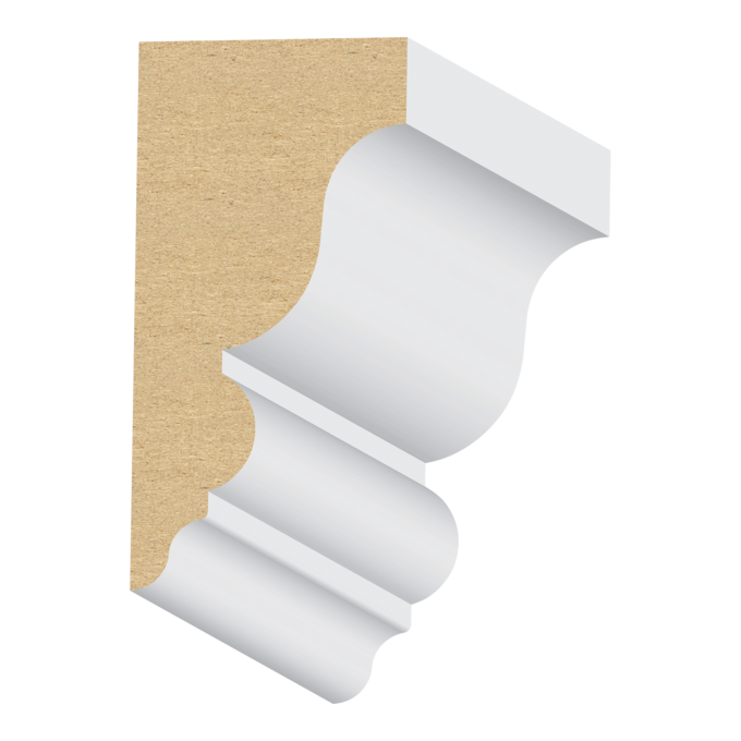 Classic Pediment MDF Crown 1-3/8&quot; x 2-3/4&quot; x 16 feet