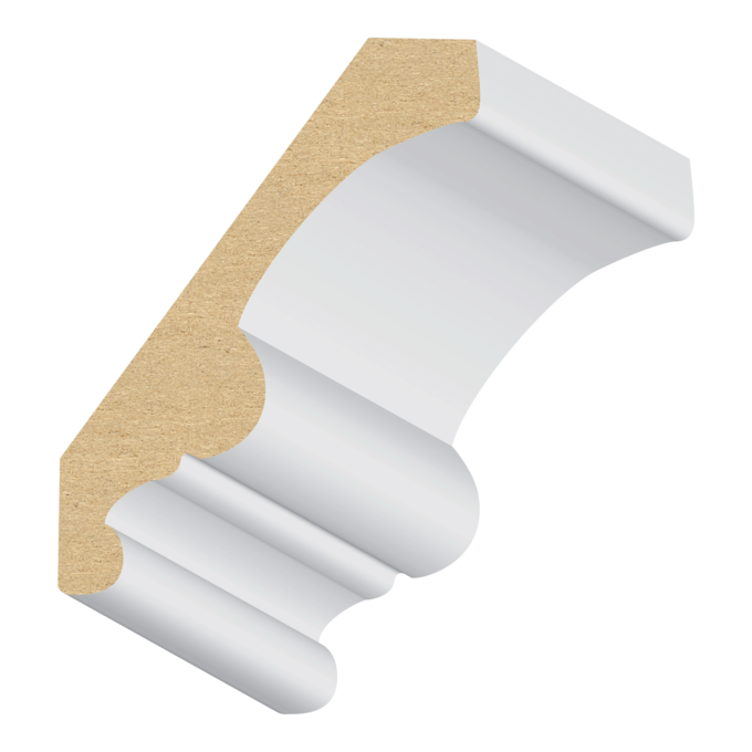 Single Bead Carolina MDF Crown 11/16&quot; x 3-1/4&quot; x 16 feet