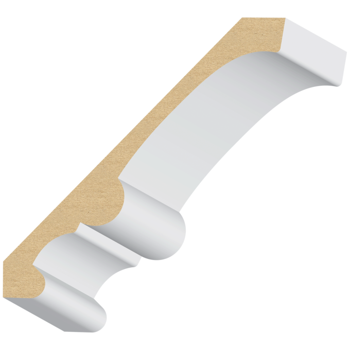 Single Bead Carolina MDF Crown 7/8&quot; x 6-9/16&quot; x 16 feet