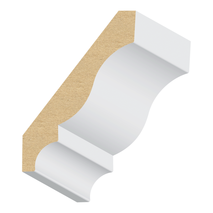 Colonial MDF Crown 5/8&quot; x 3-5/8&quot; x 16 feet
