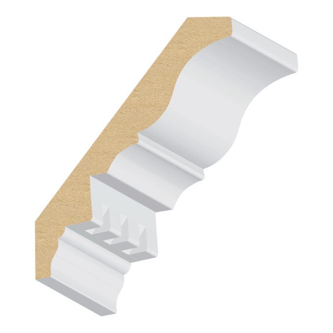 Dentil MDF Crown 11/16&quot; x 5-1/16&quot; x 16 feet