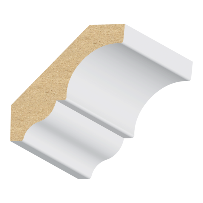 Ogee MDF Crown 9/16&quot; x 2-7/16&quot; x 16 feet