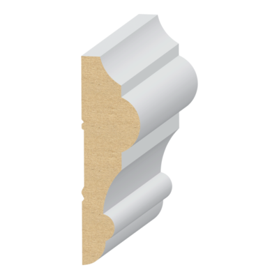 Malibu MDF Chair Rail 1&quot; x 3-1/2&quot; x 16 feet