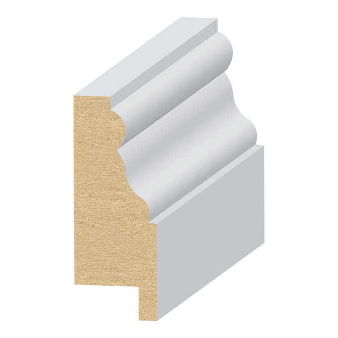 Panel Cap w/ 1/2&quot; Rab`t MDF Wainscot 3/4&quot; x 2&quot; x 16 feet