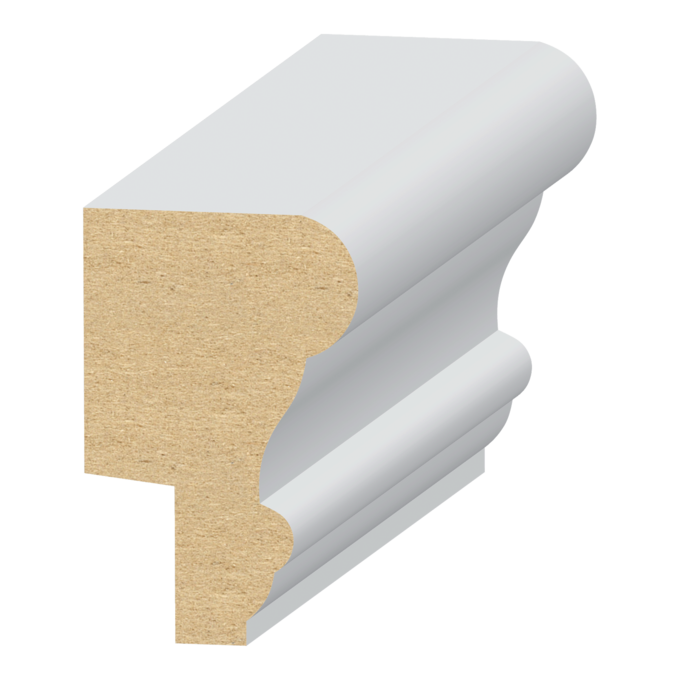 Panel Cap w/ 5/16&quot; Rab`t MDF Wainscot 1-1/8&quot; x 1-3/4&quot; x 16 feet