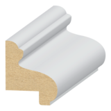 Raised Panel Cap  MDF Wainscot 1-1/16&quot; x 1-5/16&quot; x 16 feet