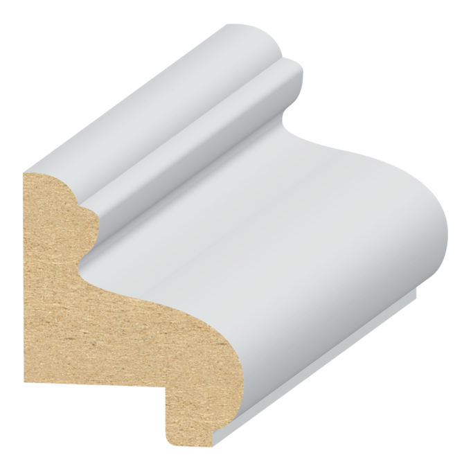 Raised Panel Cap  MDF Wainscot 1-1/16&quot; x 1-5/16&quot; x 16 feet