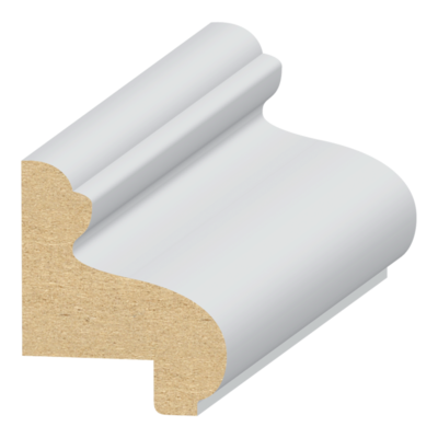 Raised Panel Cap  MDF Wainscot 1-1/16&quot; x 1-5/16&quot; x 16 feet