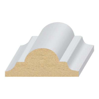 Flat Astragal MDF Panel Mold 11/16&quot; x 1-3/4&quot; x 16 feet