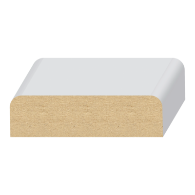 2 Eased Edge MDF Wall Cap  11/16&quot; x 2-1/2&quot; x 16 feet