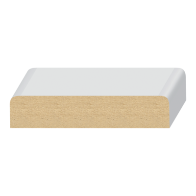 2 Eased Edge MDF Wall Cap  11/16&quot; x 3-1/2&quot; x 16 feet