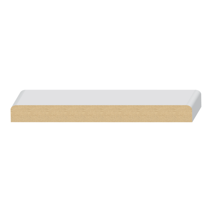 2 Eased Edge MDF Wall Cap  11/16&quot; x 7-1/4&quot; x 16 feet