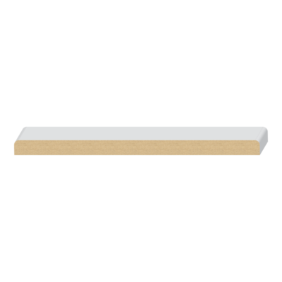 2 Eased Edge MDF Wall Cap  11/16&quot; x 11-1/4&quot; x 16 feet