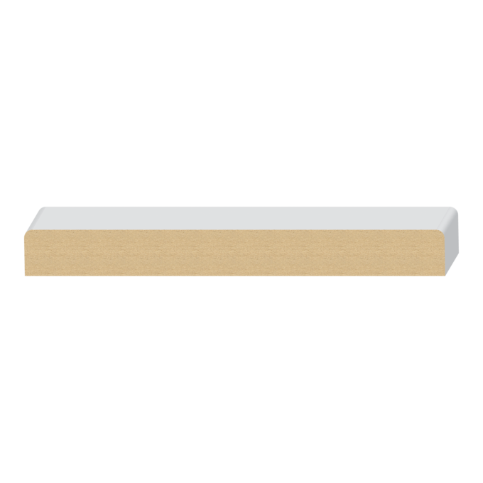 2 Eased Edge MDF Wall Cap  1-1/4&quot; x 11-1/4&quot; x 16 feet