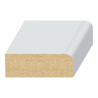 1 Round Edge MDF Door Stop  7/16&quot; x 1-1/4&quot; x 17 feet
