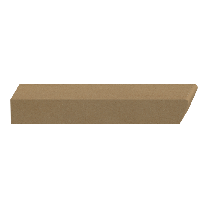 Beveled Stool MDF 1&quot; x 7-1/4&quot; x 16 feet