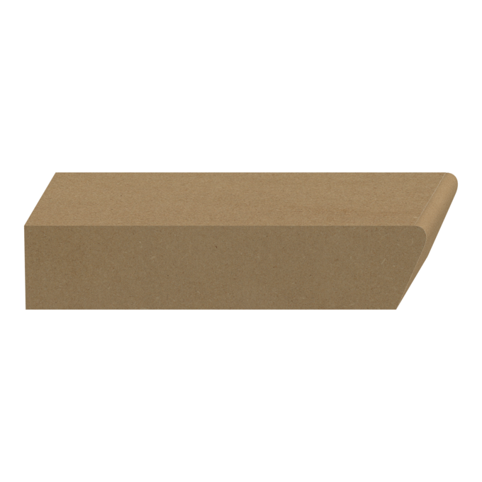 Beveled Stool MDF 1&quot; x 4-3/4&quot; x 16 feet
