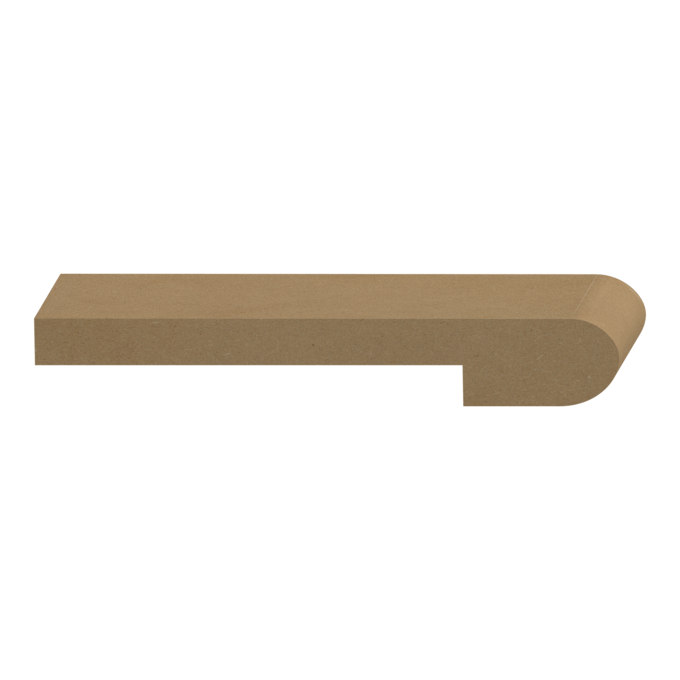 Bullnose Stool MDF 1-1/4" x 8-1/4" x 16 feet