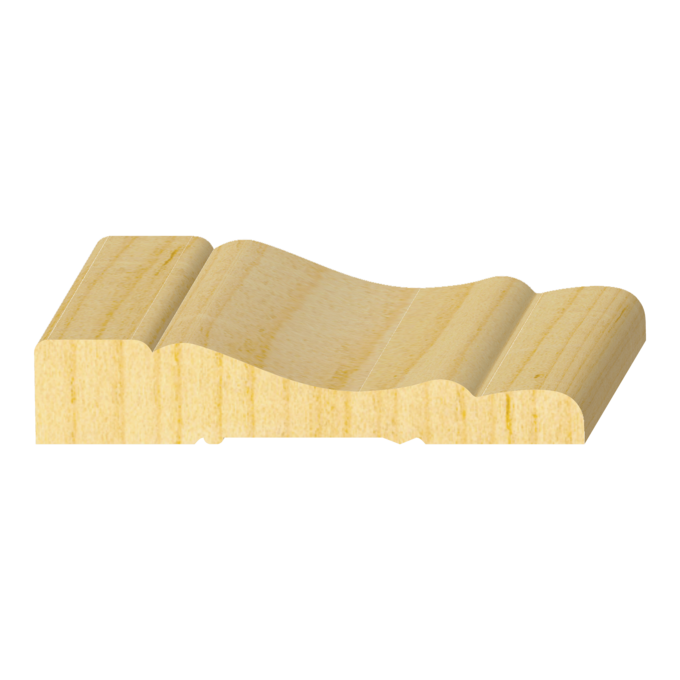 Raw Moulded FJ Pine Casing 5/8&quot; x 3-1/4&quot;