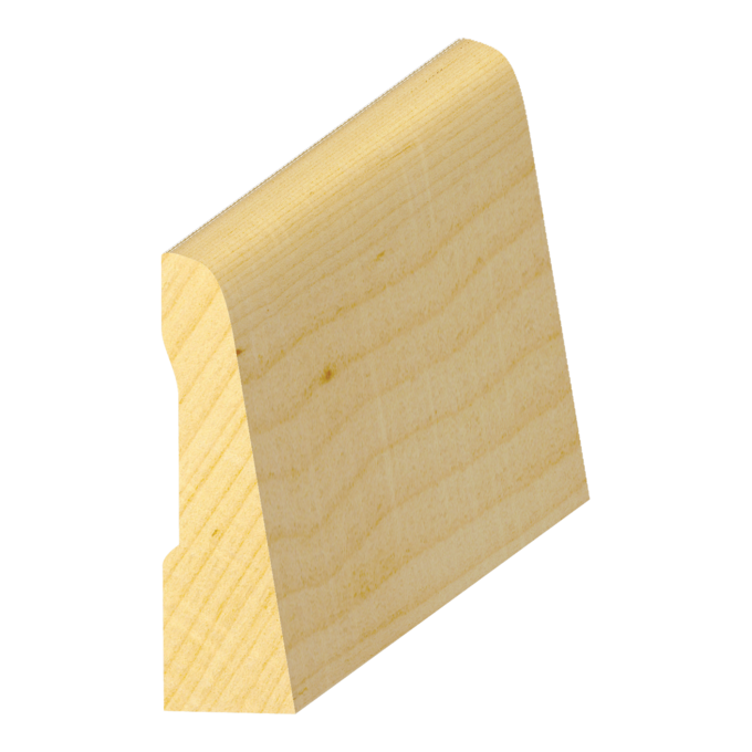 Raw Flat FJ Pine Baseboard 7/16&quot; x 1-1/2&quot;