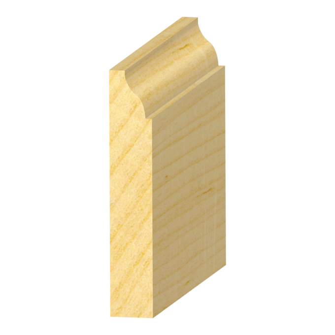 Raw Coronado FJ Pine Baseboard 9/16&quot; x 3-1/4&quot;