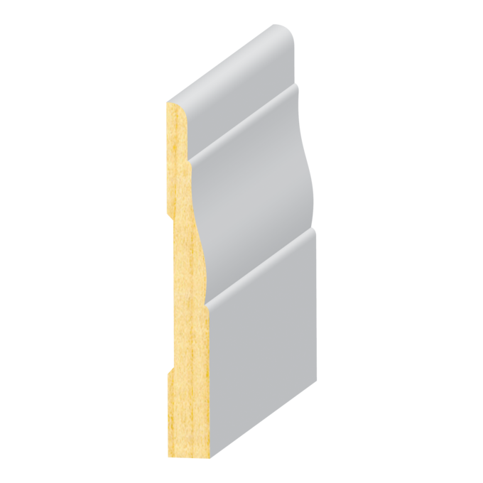 Colonial 356 FJ Pine Baseboard 7/16&quot; x 3-1/4&quot;