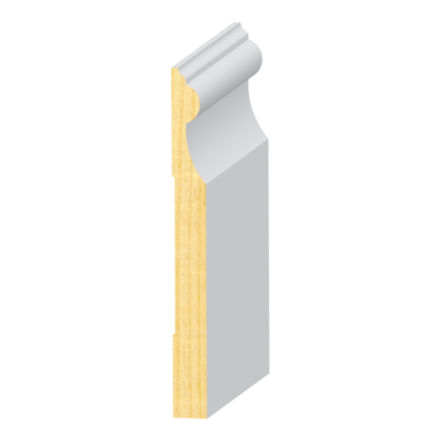 Classic Beaded FJ Pine Baseboard 9/16&quot; x 5-7/16&quot;