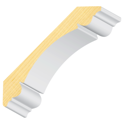 Double Bead FJ Pine Crown 1-1/8&quot; x 7-3/16&quot;