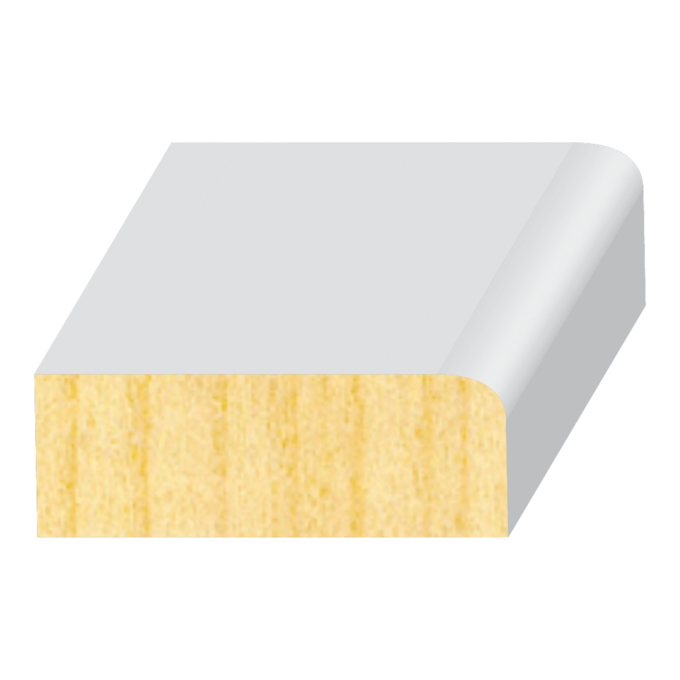 1 Round Edge FJ Pine Door Stop  7/16" x 1-1/4"