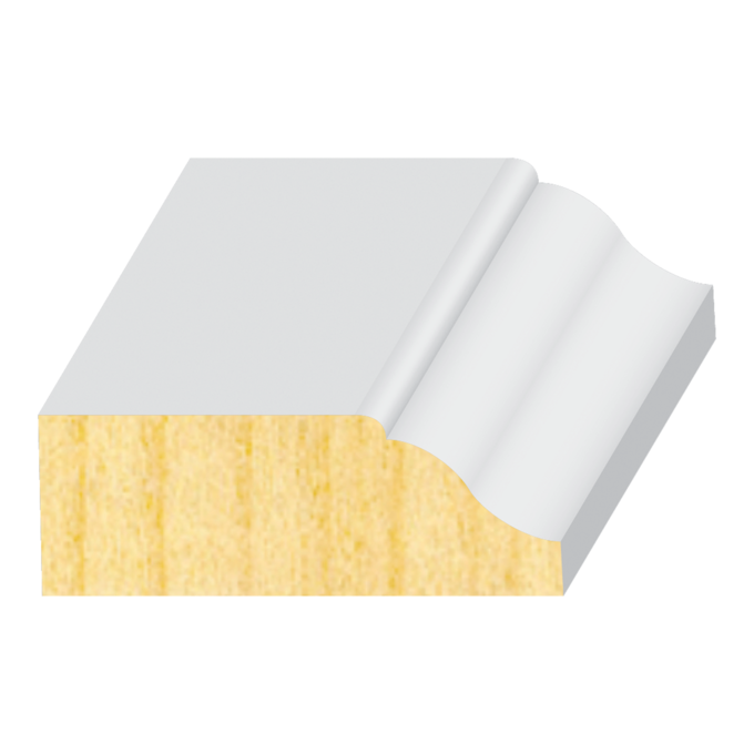 Ogee FJ Pine Door Stop  7/16&quot; x 1-1/4&quot;