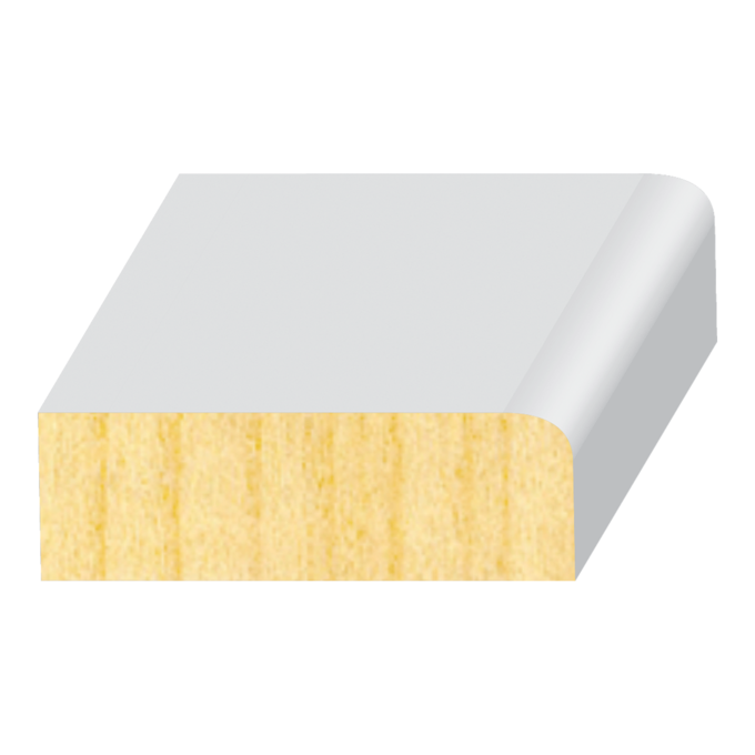 1 Round Edge FJ Pine Door Stop  7/16" x 1-3/8"