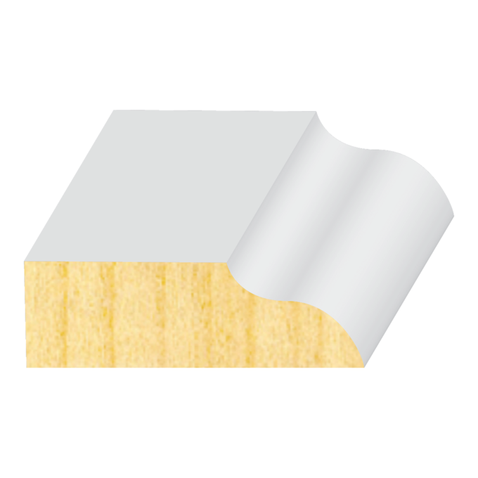 Ogee FJ Pine Door Stop  7/16" x 1-3/8"