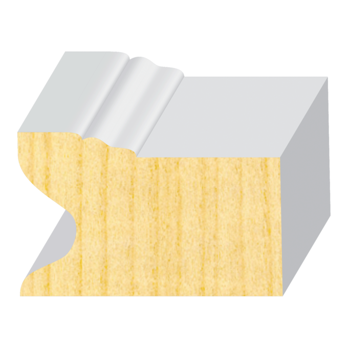 #180 Eastern Brick w/ Stucco Key FJ Pine Exterior Molds  1-1/4" x 2"