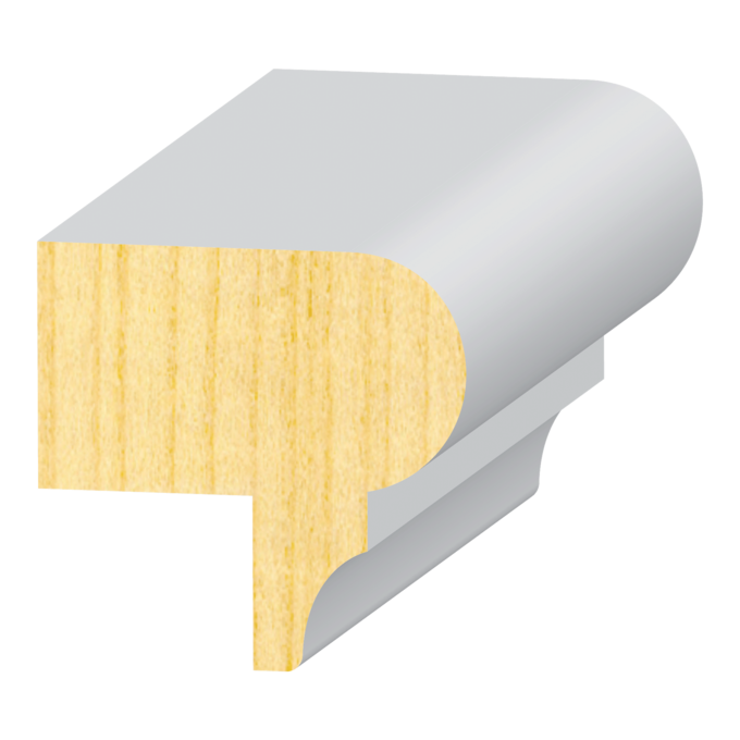 Nose &amp; Cove w/ 11/16" x 7/8" Rab't  FJ Pine 1-3/4" x 1-3/4"