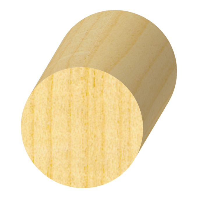 Full Round FJ Pine 1-1/4"