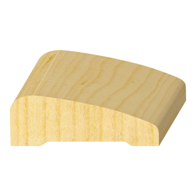 Raw Clamshell FJ Pine Casing 11/16" x 2"