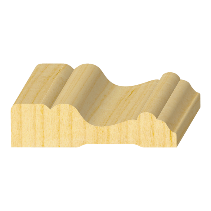 Raw Cape Cod FJ Pine Casing 5/8" x 2-1/2"