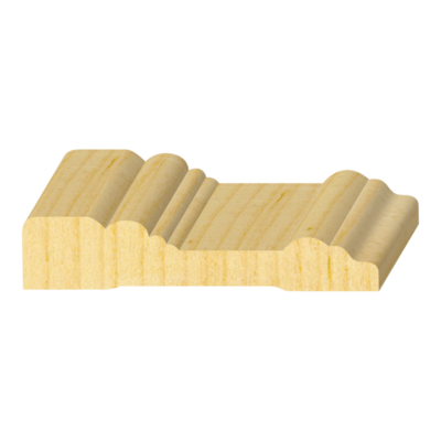 Raw Belmont/Crescent FJ Pine Casing 11/16&quot; x 3-1/4&quot;