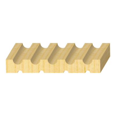 Raw 5-Flute FJ Pine Casing 1/2&quot; x 3-1/2&quot;