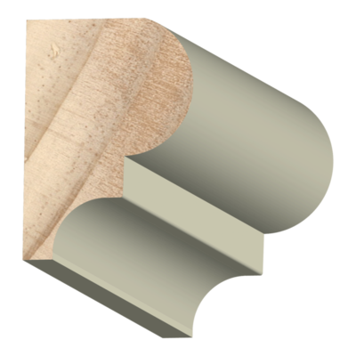 Bead &amp; Nose Millwork Exterior Wood  1-1/4&quot; x 1-3/4&quot; x 16 feet